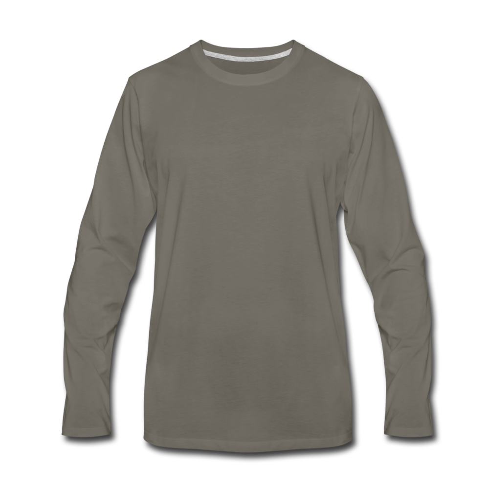 Men's Premium Long Sleeve T-Shirt - asphalt gray