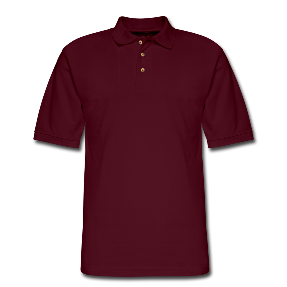Men's Pique Polo Shirt - burgundy