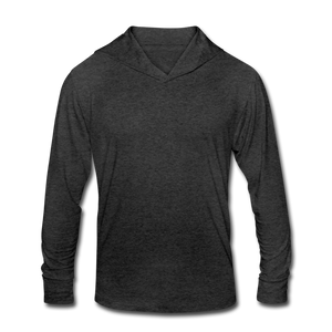 Unisex Tri-Blend Hoodie Shirt - heather black