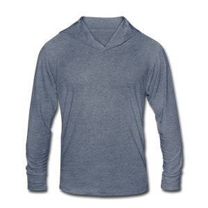 Unisex Tri-Blend Hoodie Shirt - heather blue