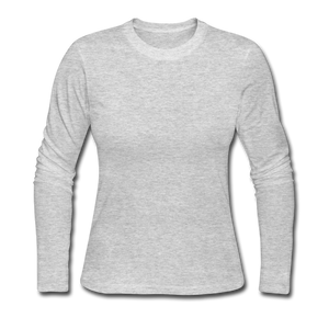 Women's Long Sleeve Jersey T-Shirt - gray
