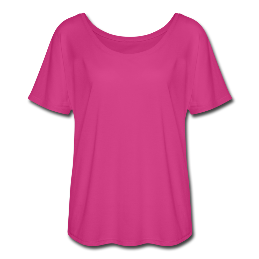 Women’s Flowy T-Shirt - dark pink