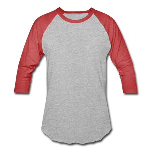 Baseball T-Shirt - heather gray/red