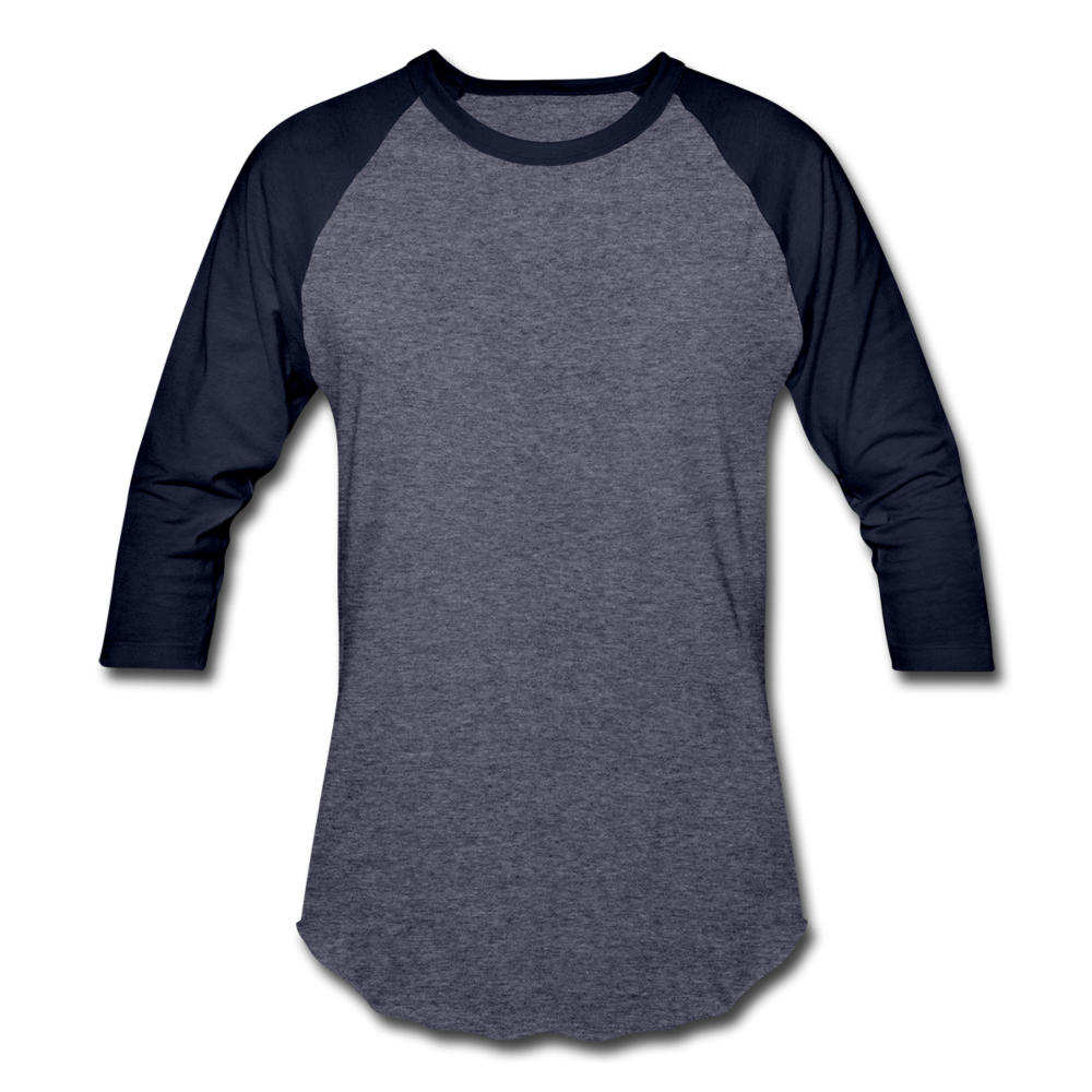 Baseball T-Shirt - heather blue/navy