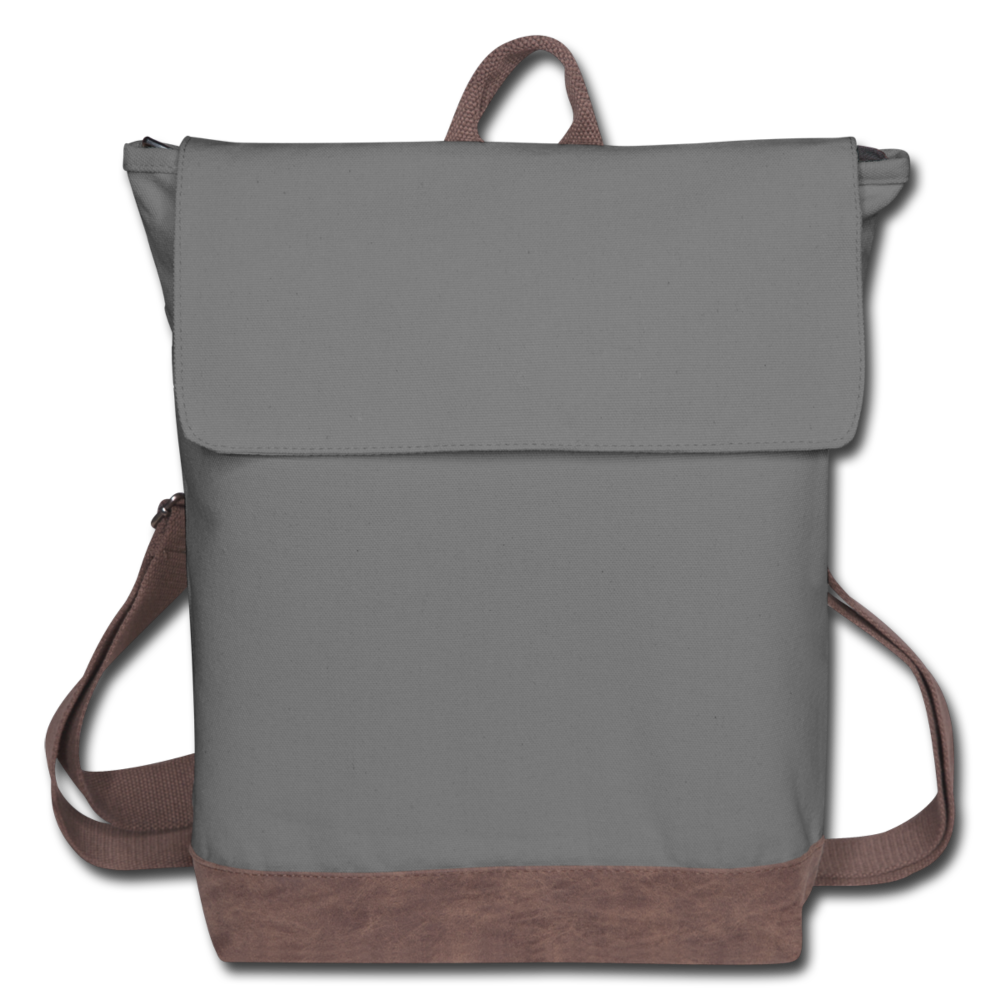 Canvas Backpack - gray/brown