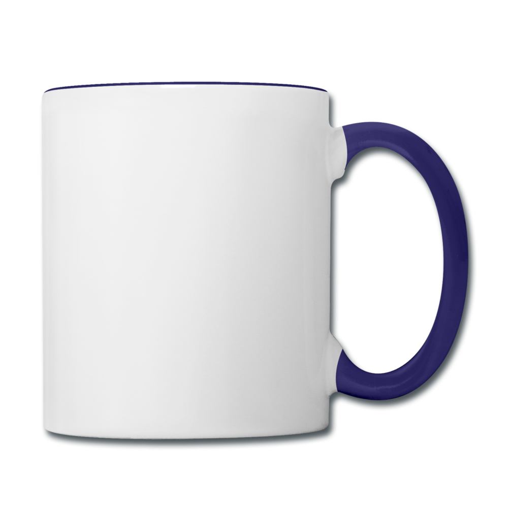 Contrast Coffee Mug - white/cobalt blue