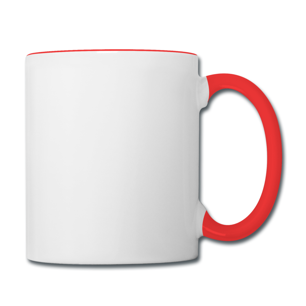 Contrast Coffee Mug - white/red