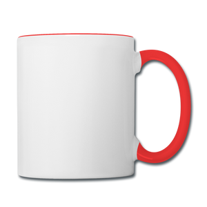 Contrast Coffee Mug - white/red