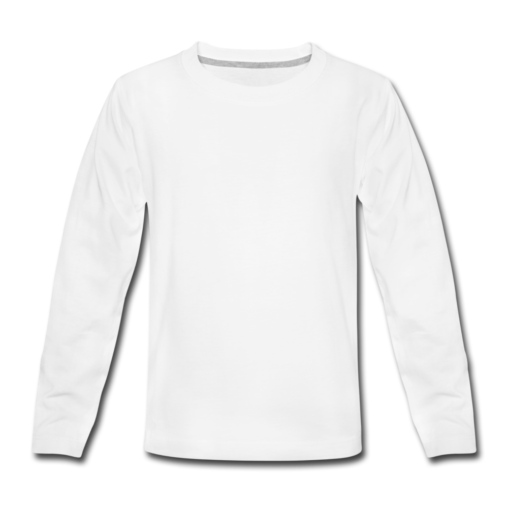 Kids' Premium Long Sleeve T-Shirt - white