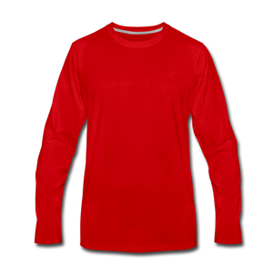 Men's Premium Long Sleeve T-Shirt - red