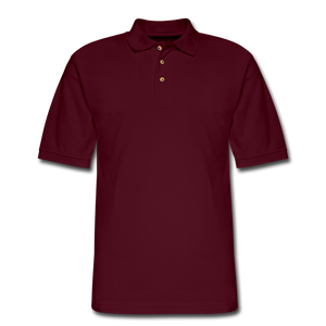 Men's Pique Polo Shirt - burgundy
