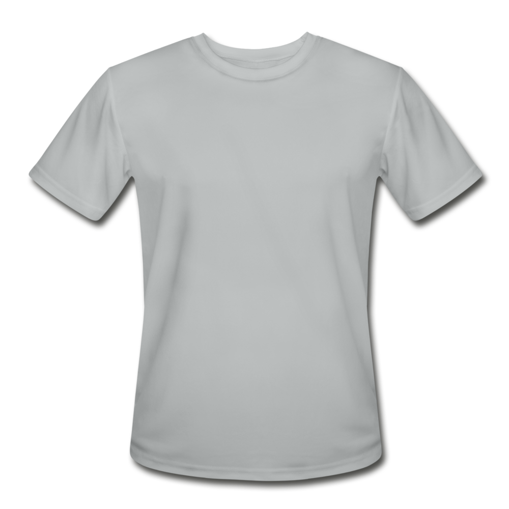 Men’s Moisture Wicking Performance T-Shirt - silver