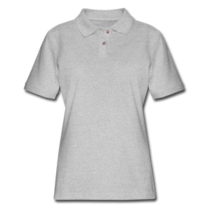 Women's Pique Polo Shirt - heather gray