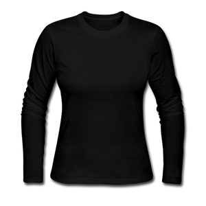Women's Long Sleeve Jersey T-Shirt - black