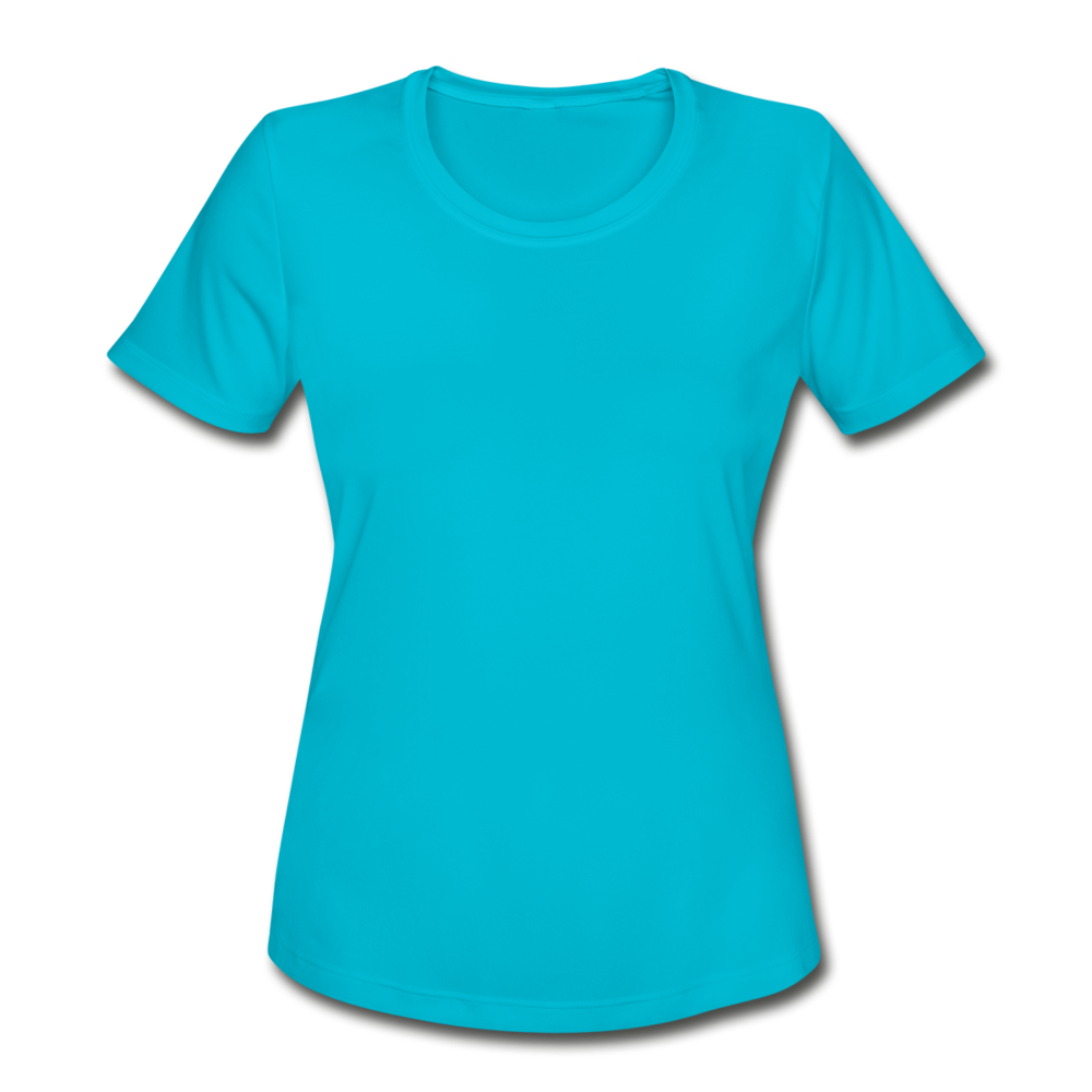 Women's Moisture Wicking Performance T-Shirt - turquoise