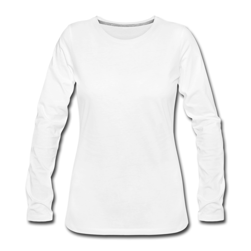 Women's Premium Long Sleeve T-Shirt - white