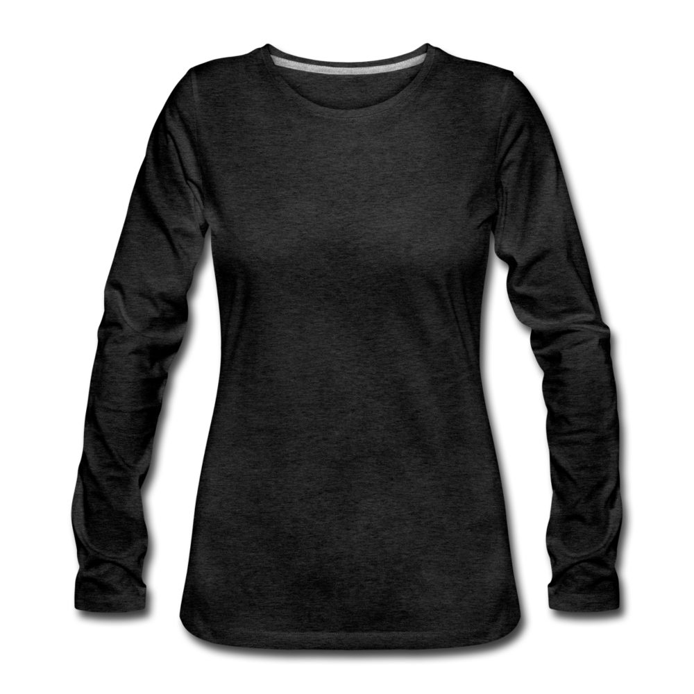 Women's Premium Long Sleeve T-Shirt - charcoal gray